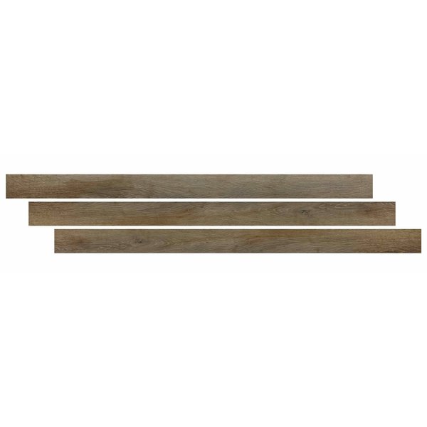 Msi Delray End Cap 1.37 In. W X 94 In. Brown Waterproof Laminate Wood Flooring ZOR-LVT-TR-0264